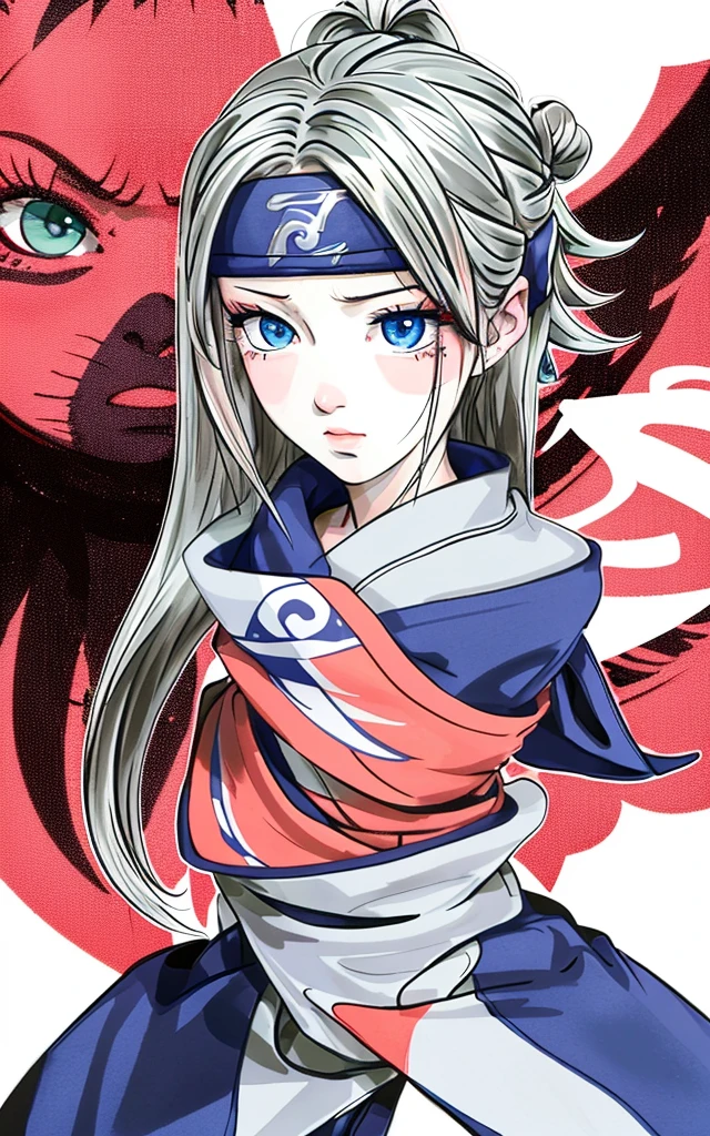 Naruto ninja blue eyes anime bandana