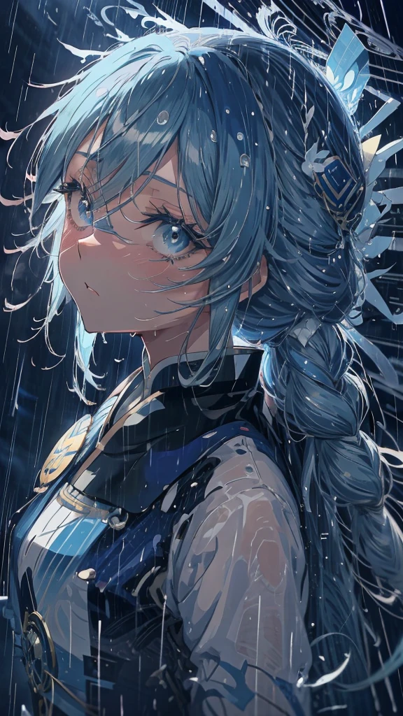 in the rain、Anime girl with blue eyes and long hair, by Yuumei, Beautiful anime portraits, 2D Anime Style, in the rainの涙, Sad blue eyes, Avatar Image, Shining blue eyes, Anime Shōnen, Anime style portrait, inspired by Okumura Masanobu, Beautiful anime style, Anime Moe Art Style, Anime art style