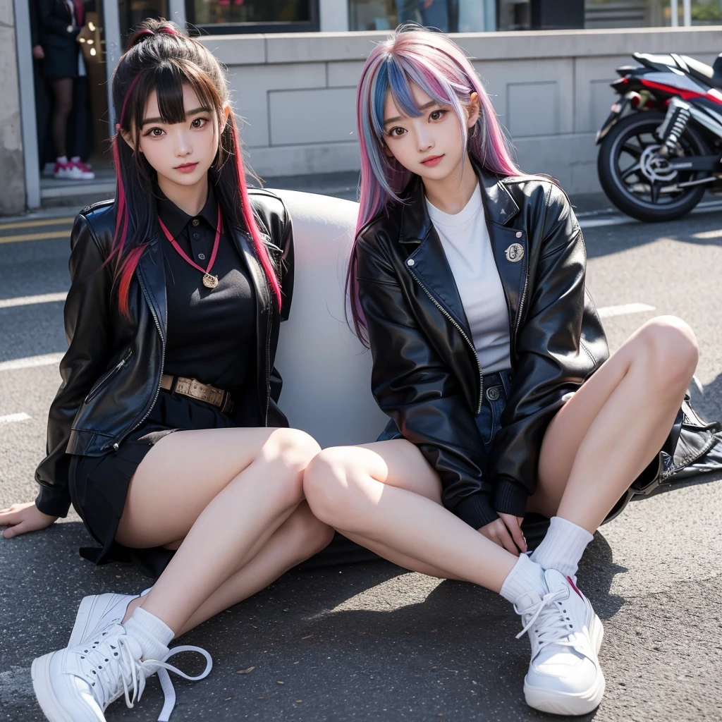 middle School girls，smile，Beautiful girls，leather jacket，The best quality to get you horny，uniform，Multi-colored hair、Put your feet on the slime、Girls to play，Multi-colored hair，Perfect Girl，Super cute girl，uniform，blazer，School festival，Big Breasts，濡れたuniformのシャツを着ている，Long Hair、She has her bangs down，Angel，Ultra HD，Young girl，Sex，Naughty Girls，Full body image，Absurd，Beautiful girls，
