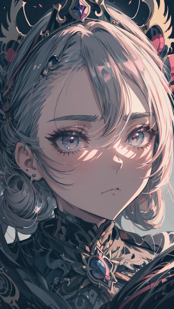 Close-up of a woman with a crown on her head, Gothic Maiden Anime Girl, Gwaiz, Detailed Anime Character Art, 1 7  anime goth girl, Detailed anime artwork, Detailed anime art, Beautiful anime portraits, clean Detailed anime art, Stunning Anime Face Portraits, Detailed digital anime art, Detailed portrait of an anime girl, Artbook artwork
