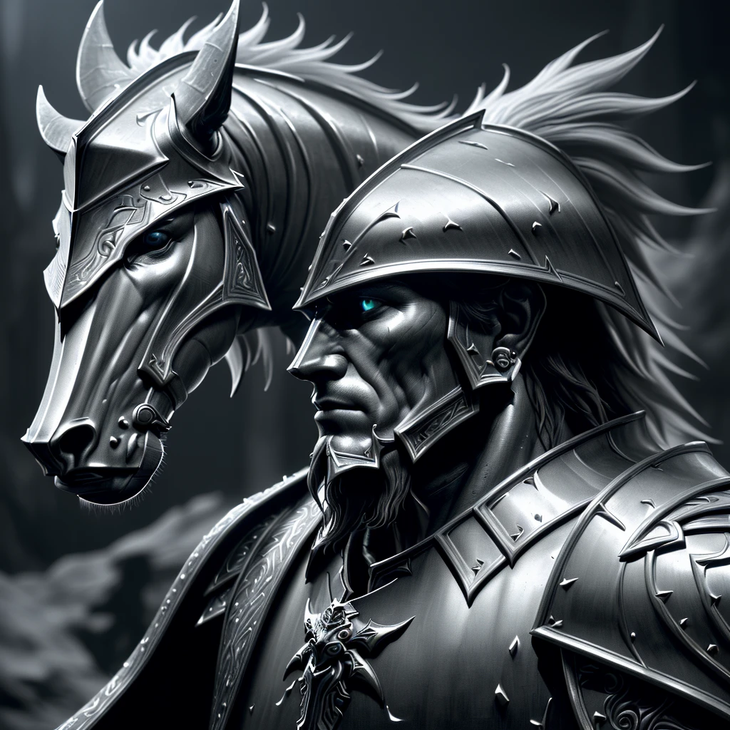 paladin, steadfast look, fantasy knight, glowing armor, heroic pose, epic fantasy, shining sword, noble expression, powerful presence, detailed facial features, chiseled jawline, piercing eyes, determined gaze, flowing cape, intricate armor details, dramatic lighting, cinematic composition, muted color palette, dramatic shadows, high contrast, photorealistic, (best quality,4k,8k,highres,masterpiece:1.2),ultra-detailed,(realistic,photorealistic,photo-realistic:1.37)