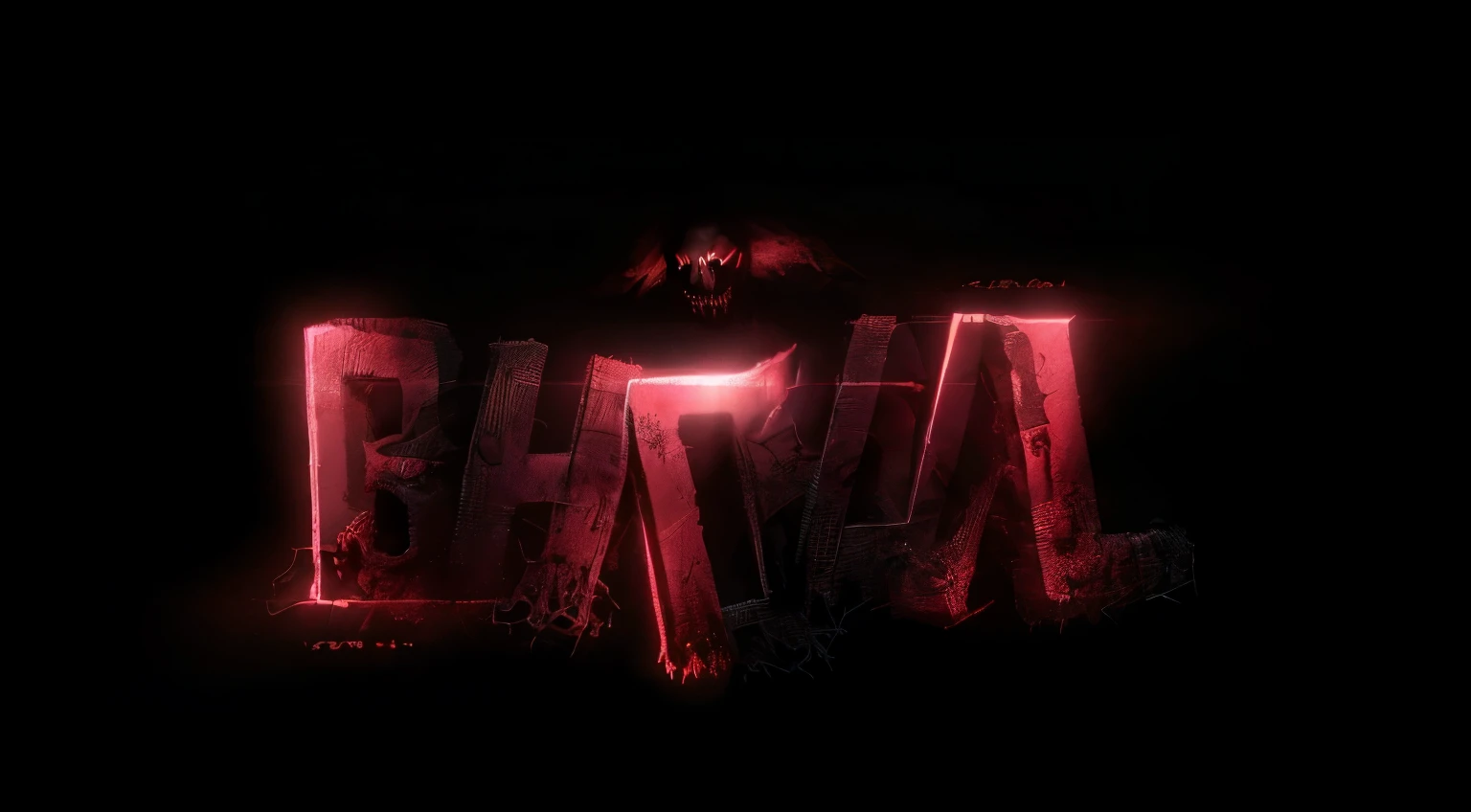 A logo written Monster Ghoul with a black background and its main colors like black and red