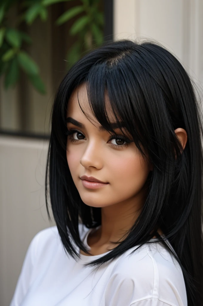 Girl with black hair