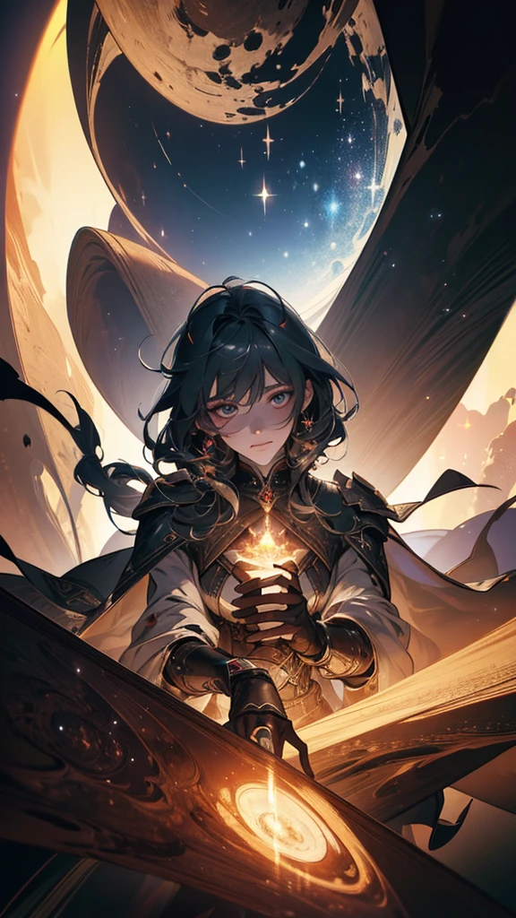 masterpiece, Highest quality, (Highly detailed CG Unity 8k wallpaper), (Highest quality), (Best illustrations), (Best Shadow), Absurd, Realistic lighting, (abyss), Beautiful sparkle, art:PeterMohrBacher