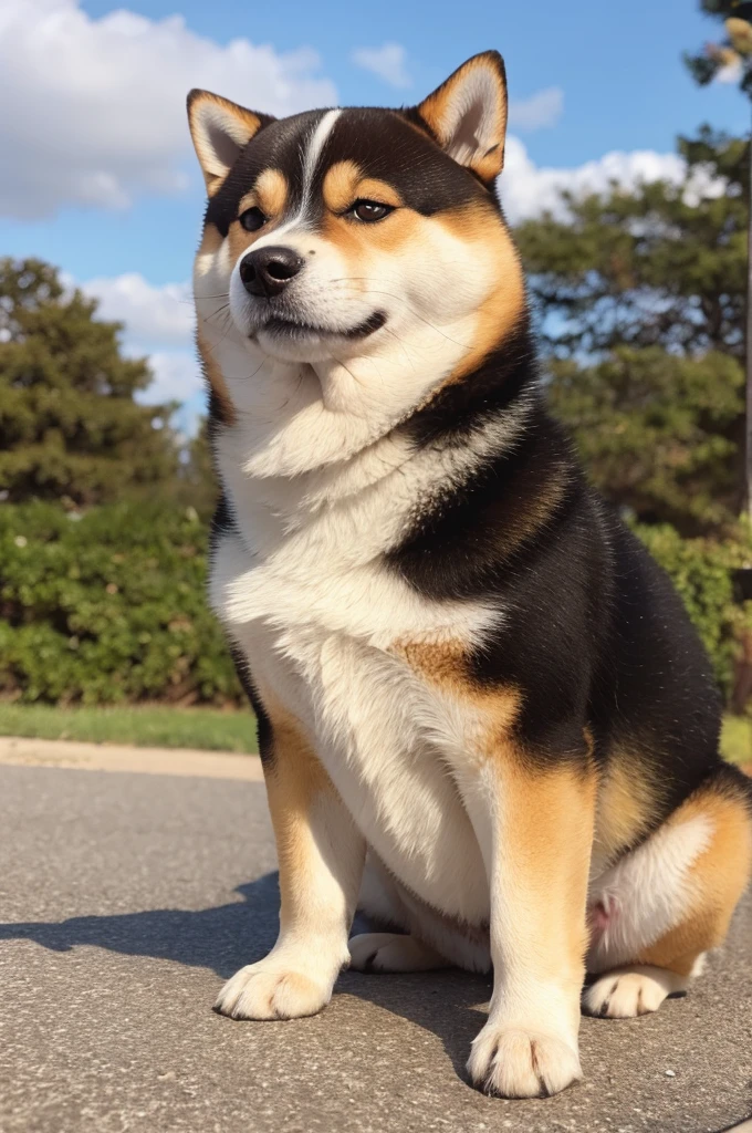 Obese Shiba Inu