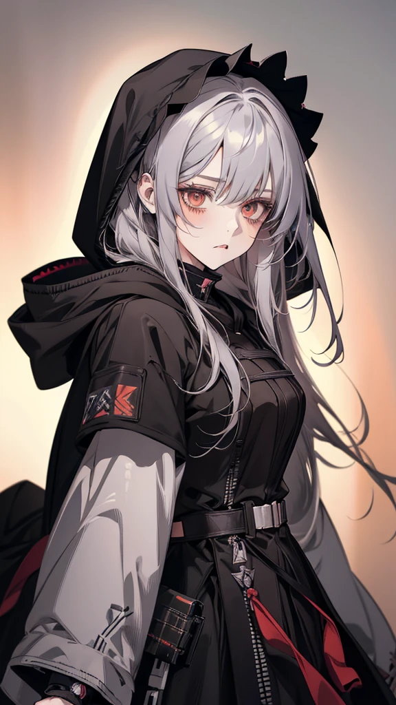 Anime girl with long hair and hood on her head, from Arknights, Detailed portrait of an anime girl, Detailed Anime Character Art, Arknights, Gothic Maiden Anime Girl, Gwaiz, 1 7 anime goth girl, From Girls Frontline, Stunning Anime Face Portraits, Detailed anime faces, Portrait Gap Moe Yandere Grimdark, Automated Kidney