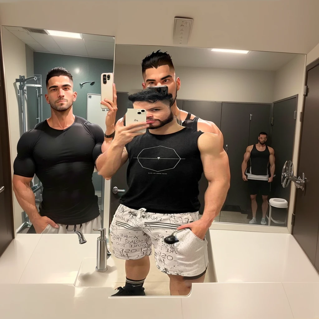 super polished and cool, 18 year old USMC Navy Cadet (cara juvenilmente linda con, labios carnosos que se parecen mucho a Dominick Nicolai) ((luz sombra de las cinco en punto, short brown ombre haircut)) ((Very square jaw)), steroid physics, chico culturista, con esteroides, sexy, (Obra maestra:1.5), bronceado impecable, piel hermosa, hermoso rostro, 22 years, posando junto a una piscina (wearing heather gray football shorts) in an NPC bodybuilding contest, Classic bodybuilding pose, nikon, anatomically correct, piel texturizada, Mejor calidad, 4k; al estilo de la revista Beat