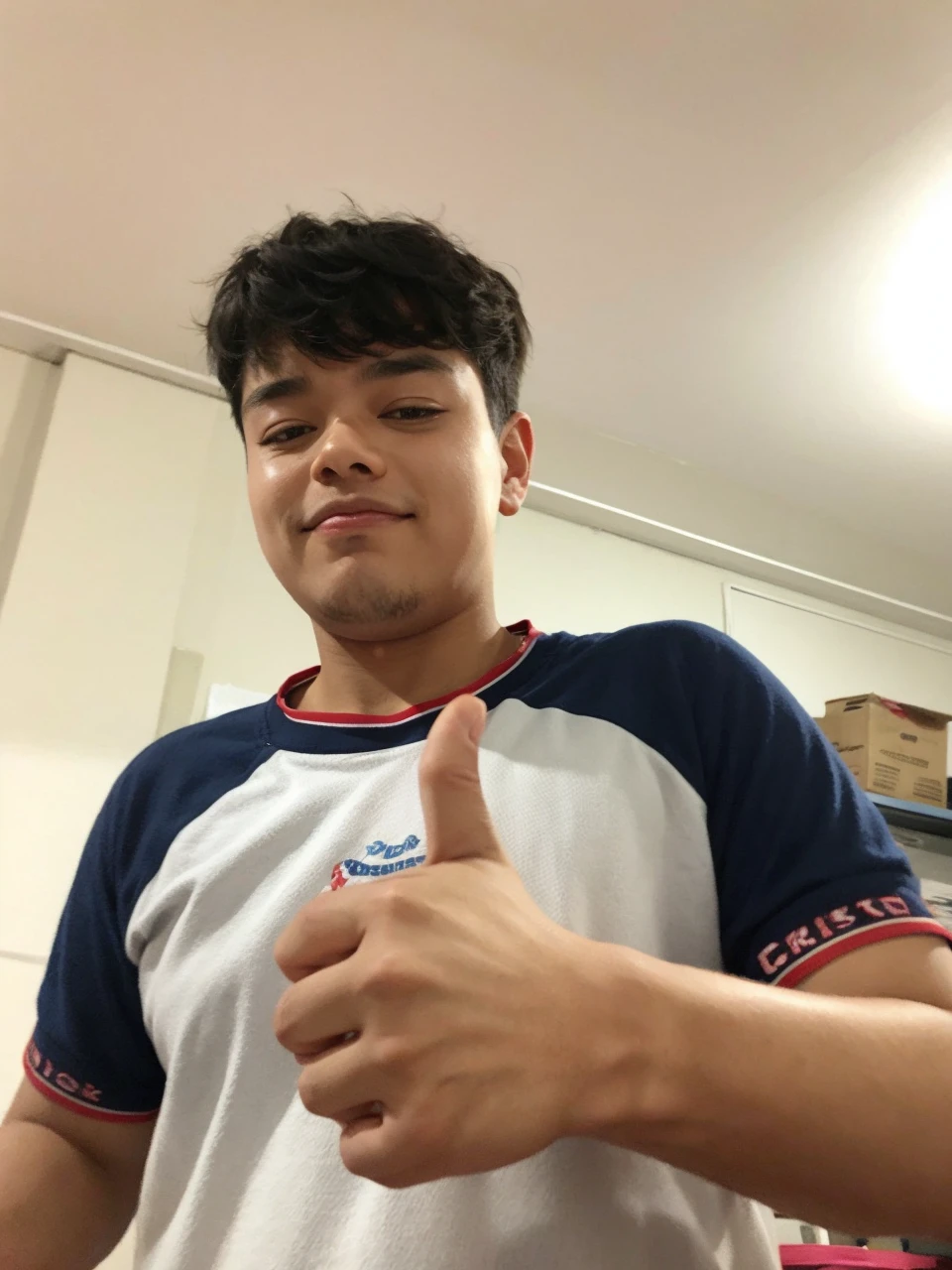 Sneaky man in baseball cap taking a selfie in a hallway, headshot Profile pictureture, Very low quality image, Profile picture, contraction serpentine / ludwig player, Profile pictureture, Profile picture, 8k autophoto, jungkook , 1 / 2 shots to the head, 1 / 4 shots to the head, half body headshot, beautiful and smiling, professional Profile pictureture, bangchan