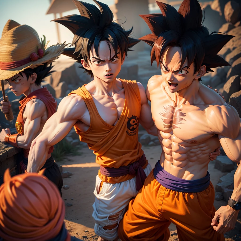 Luffy gear 5 preto 
