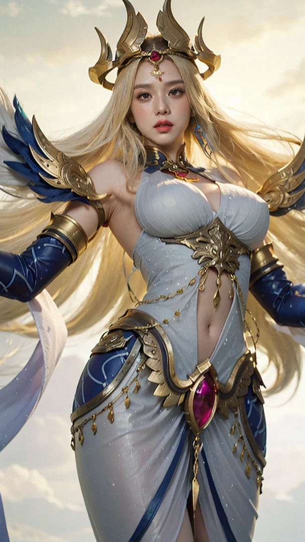 a close up of a girl or woman(K-Pop idol), detailed hair , big booobs ,  shadowbringers cinematic, 4 k detail fantasy, a beautiful fantasy empress, game cg, xianxia fantasy, xianxia hero, 2. 5 d cgi anime fantasy artwork, cinematic goddess close shot, ruan jia and artgerm, wow 4 k detail fantasy, hyper-detailed fantasy character, high definition, hyper- detailed,perfect, fantastic, detailed facial and body skin texture, detail vagina (pussy), detail eyes, detailed everything.