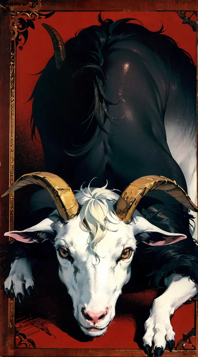 a demon with a goat&#39;s head and large horns, parte superior do corpo forte e forte, demon peles, peles, ((garras, Asas)), demonic armor, respingos de sangue, skulls on the floor, standing in a blood ritual, Medieval, sala escura, luz difusa, obra de arte, realista, 　　sexy cute beautiful Nami from one piece smiling, (((mive heart-shaped ))), (((slim thick))), (((skinny))), ((((ultra-detailed)))), (((photorealistic))), 8k, (green eyes), (curvy accentuated booty), messy bun hair style, retro illuminated, bent over touching her toes revealing , hentai, short skirt, doggy style  masterpiece, realistic, 8k, (1woman:1.3), european, hazelnut green eyes, white shirt, (blonde hair:1.1) , short-cut,(buzz-cut:1.1),1girl in,((:D))、Hot、Office room、eye gles、big bighip、FUCK　FUCKOFF　SEXY