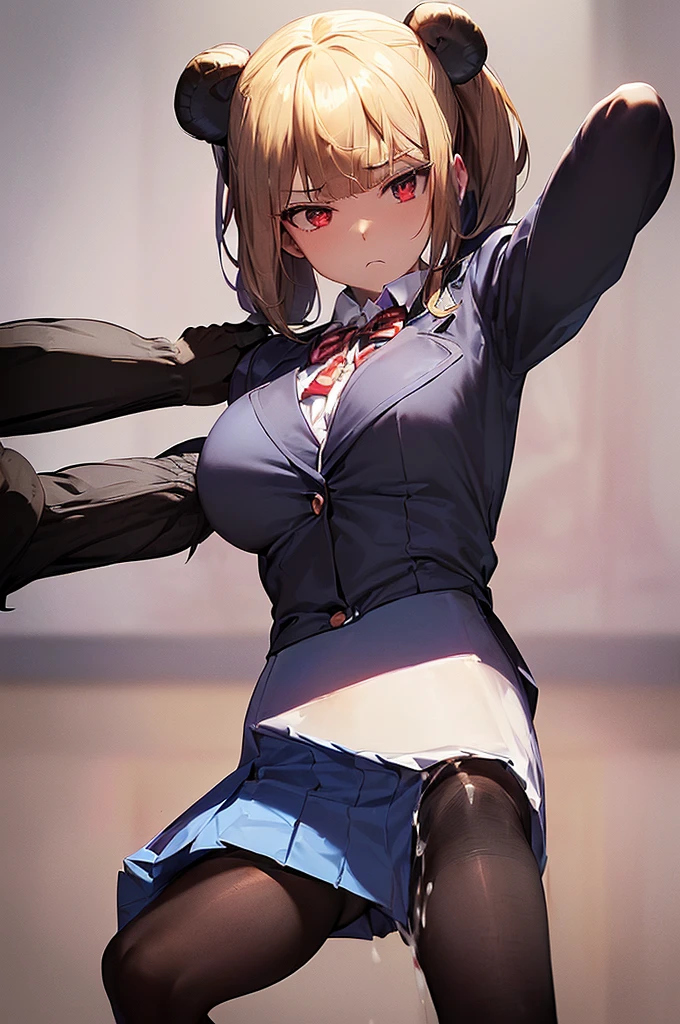 anime girl with a big breasts in a skirt and a tie, hyperrealistic schoolgirl, a hyperrealistic schoolgirl, realistic schoolgirl, kantai collection style, happy!!!, highly_detailed!!, oppai, school girl, 2b, 2 b, small curvy girl, hyperdetailed!!, nsfw, midriff, sexy stomach, mini skirt, pleated skirt, stomach focus, zoomed in on stomach, underbelly,  pussy peek, shirt lifted by breasts, widest hips, sexy stomach
