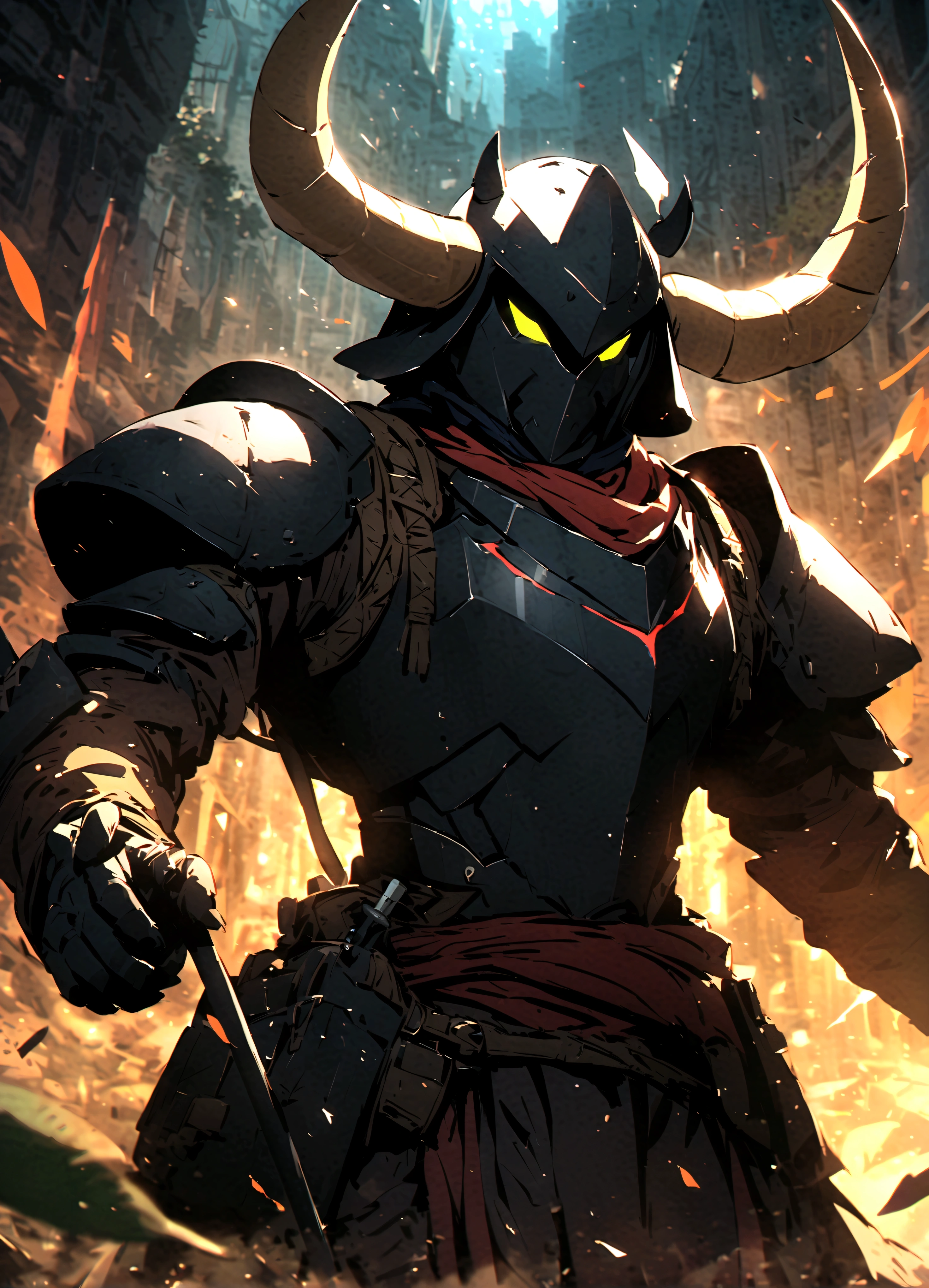 Sengoku period、Sengoku Warlords、battle、Tadakatsu Honda、Deer antler helmet and black armor、Favorite Spear: Dragonfly Cutter、When the dragonfly appears、The spider's children are scattered。Dragonfly in hand、The terrible horns on his head。Demon or human?、It is a helmet that I can't quite understand.