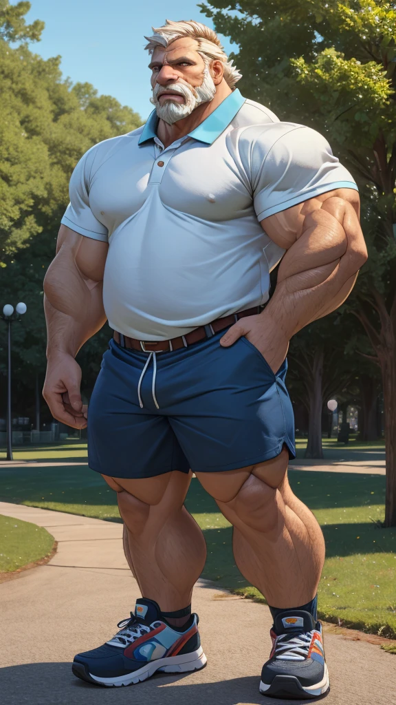 tail, dog, German Shepherd, muscular, sprinting, fluffy fur, tall, giant, (((big bulge))), (((big pecs))), (((small waist))), (((wide hips))), (((big ass))), handsome, (white tank top and underwear), park, (((realistic, 8k, ultra details, masterpiece)))