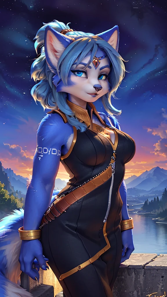 A beautiful and detailed (sweet portrait) wa ((Krystal)), Star Fox Krystal, sslim, lovable, green eyes, medium breasts, (((Long blue hair 1.3))), Decollete, anthro, furry, Uploaded E621, detailed fluffy fur, (wa Fluff-Kevlar, Bayard Wu, Personalami, Pino Daeni), detailed face, (fluffy), 1 girl, alone, sweet girl, ((liegt auf einer Wiese:1,3)), schaut den betrachter an, betrachter ist über dem ihr, ((ihr ganzer Körper ist zu sehen:1.3))
