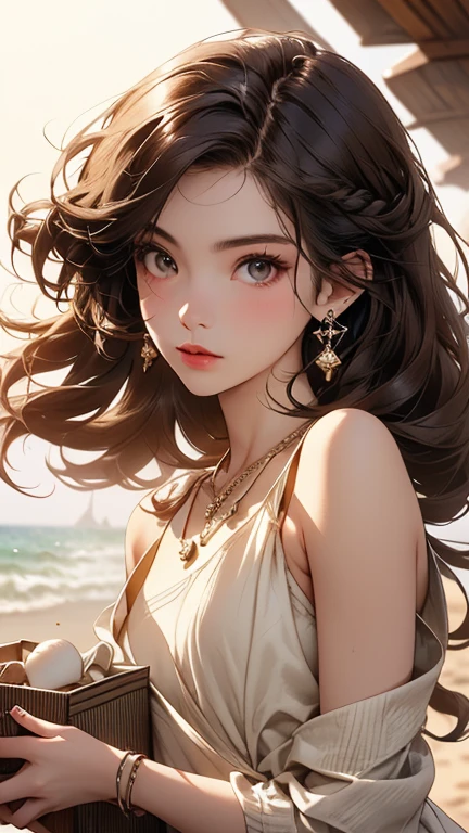 Uma mulher linda vom olhos amarelos labios vermelho modelo Disney Pixar Cartoon fazendo  meregues