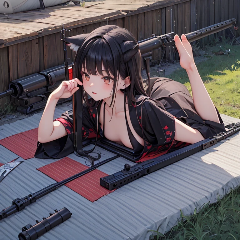 Japanese woman, 1girl, extremely tight black latex catsuit, extremely large oversized breasts, pool, extremely wet, very long hair, wet hair, best quality, best resolution, extremely realistic face, extremely realistic eyes