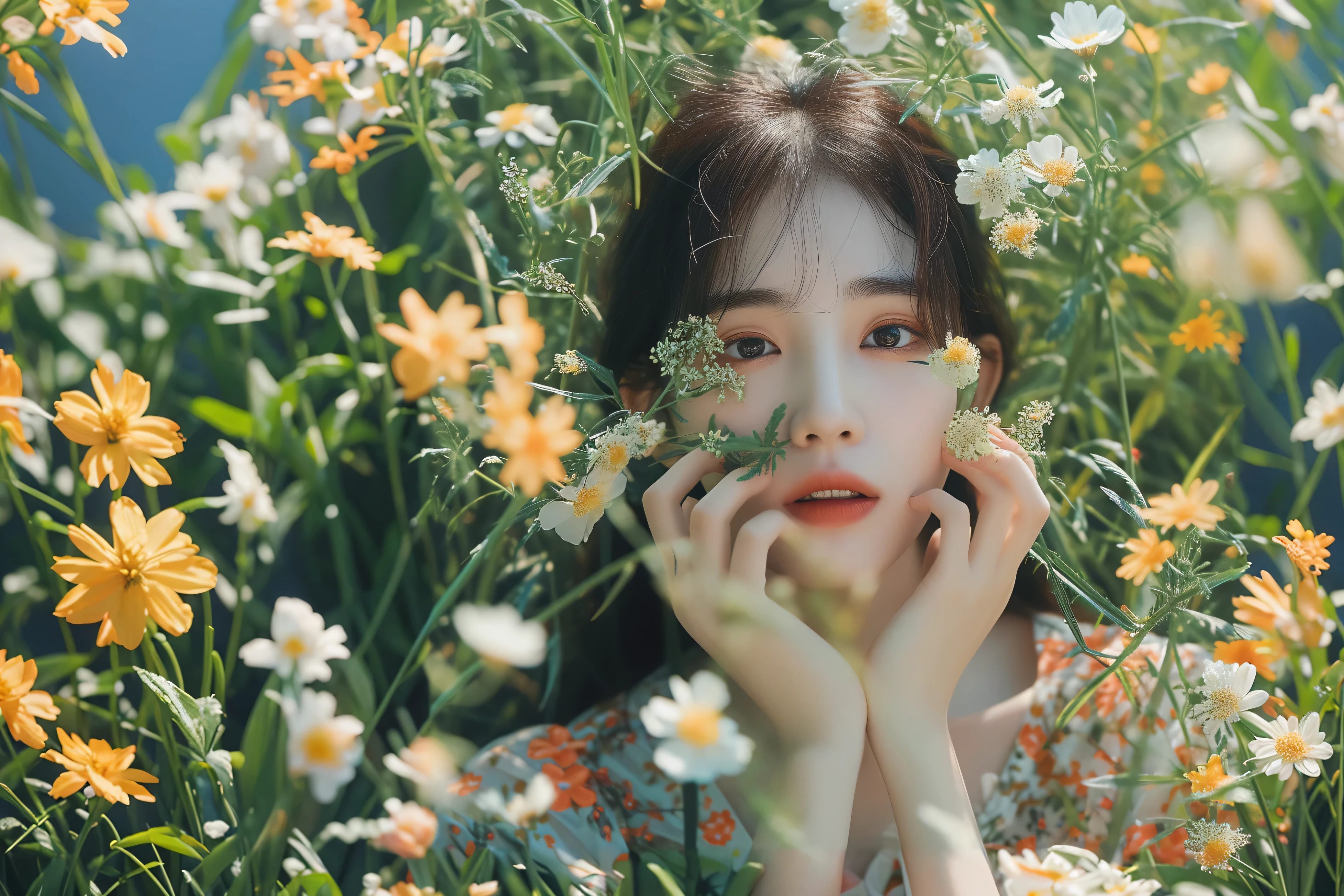 Sunlight、Flowers and Grass
