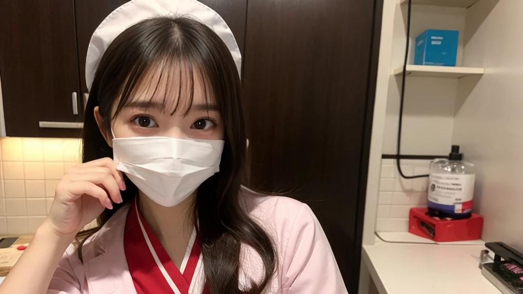 NSFW, real erotic scenes ,the most erotic, 1girl , 1mens ,short pony tail hair ,show me your tits, shy face, hospital room,pure girl, nurse girl, during fellatio :1.6 , penis , cum shot:1.5 , blow job :2.0 ,nurse,NURSE UNIFORM NURSE CAP,Japanese young girl ,SHORTS