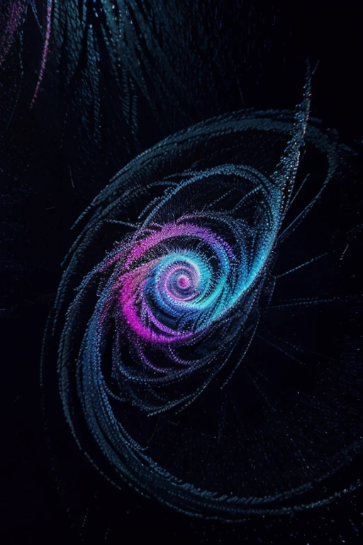 Iridescent azul swirl