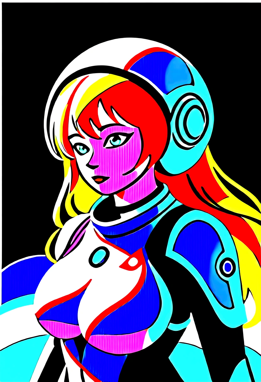 A beautiful astronaut, detailed space suit, floating in zero gravity, detailed helmet with visor, long blonde hair, serene expression, glowing planet in the background, atmospheric lighting, cinematic composition, ultrarealistic, 8k, highly detailed, photorealistic, dramatic lighting, vivid colors, otherworldly, concept art style, giga_busty, breasts