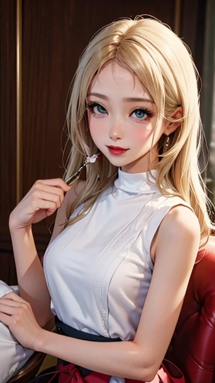 (Masterpiece), (Realistic), (best_quality), (8K), ultra_detailed, UHD, RAW, (beautiful+symmetric+cute+(very cute)+(feminine)+lovely), (petite)+((young))+asian+nurse, clean+tan:1.6+skin, round+Tang_Yan+face_shape, (blonde hair) straight+((blonde))+beautiful+attractive+feminine+(pigtails_braids)+hair, (small)+(arched)+Song_Hye-Kyo+eyebrows, (dark blue eyes) thin_monolid_upturned double_eyelid beautiful symmetric young_Tang_Yan eyes, thin+delicate+most_beautiful+symmetric+beautiful+Morena_Baccarin+nose, big+(round)+beautiful+symmetric+feminine+cute+young_Tang_Yan+cheeks, beautiful+prominent+cheekbones, beautiful+symmetric+feminine+Taylor_Swift+lips, dark_pink+lipstick, rounded+beautiful+feminine+symmetric+jaw, rounded+feminine+symmetric+chin, beautiful+(petite)+symmetric+feminine+body, wearing a sexy (((white) nurse underwear with (red cross))), (((lying down))), most_beautiful_petite_young_asian_woman