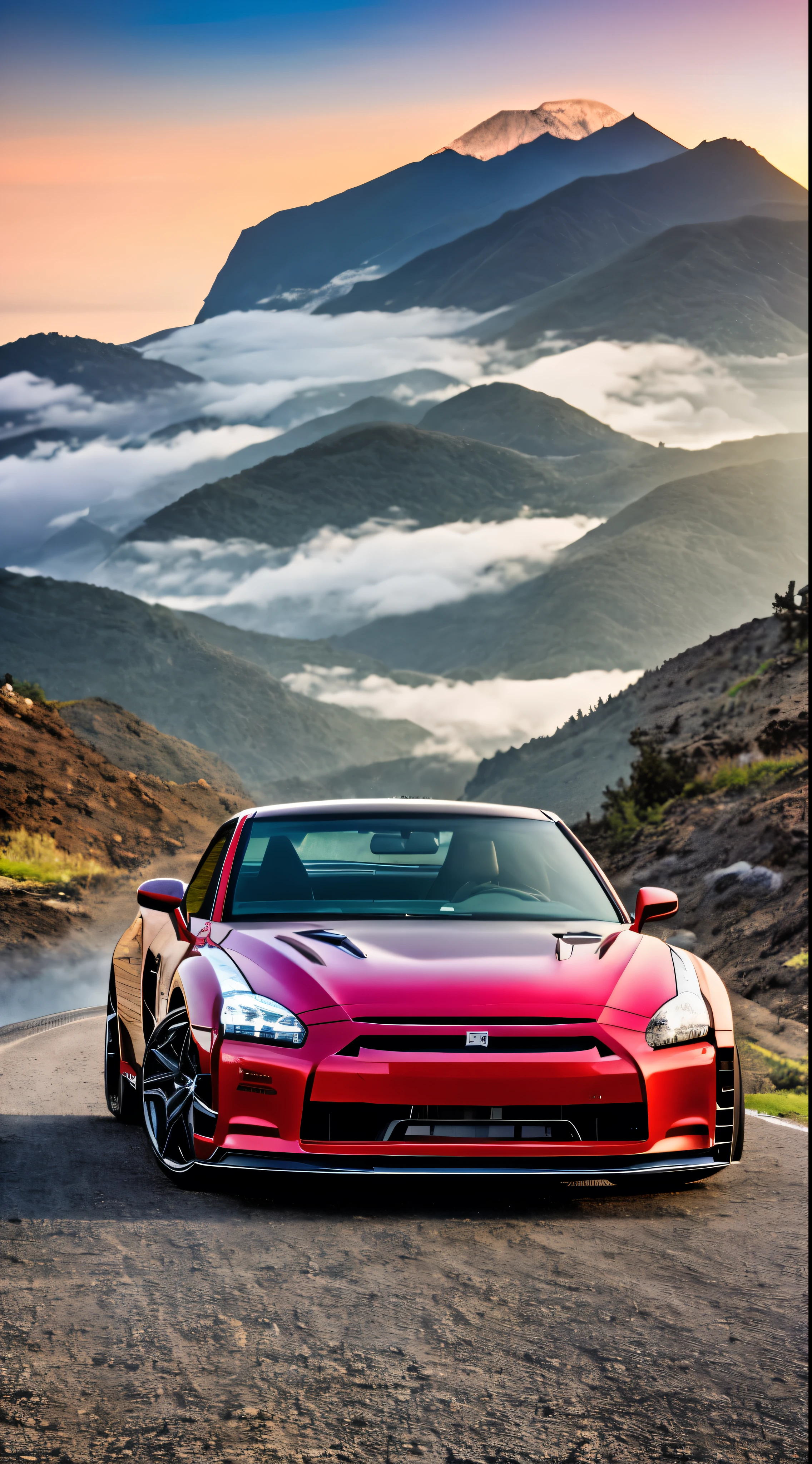 
Paul Walker is driving。A black 2000 Nissan Skyline GT-R、You can catch a glimpse of cars driving down the road in the sunlight.、絵のように美しいMountain々Against the backdrop of、Photorealistic and ultra-realistic、and&gt9;It&#39;s a truly beautiful depiction.。A high-definition masterpiece packed with attention to detail.、It&#39;s like I&#39;m taking off the wallpaper and going out onto the road.。Mountain々The sun sets behind the、Casts a long, dramatic shadow、This car enthusiast adds a touch of surrealism to their dreams.。