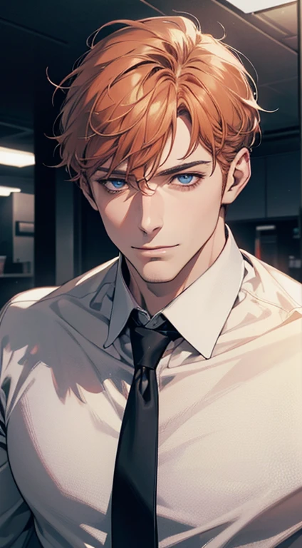 (best quality,4k,8k,highres,masterpiece:1.2),ultra-detailed,(realistic,photorealistic,photo-realistic:1.37),1 man,31 years old,mature man,very handsome,without expression,smile,short grey b
Orange hair,blue eyes,penetrating gaze,perfect face without errors,imposing posture,businessman,office background,cinematic lighting,hdr image