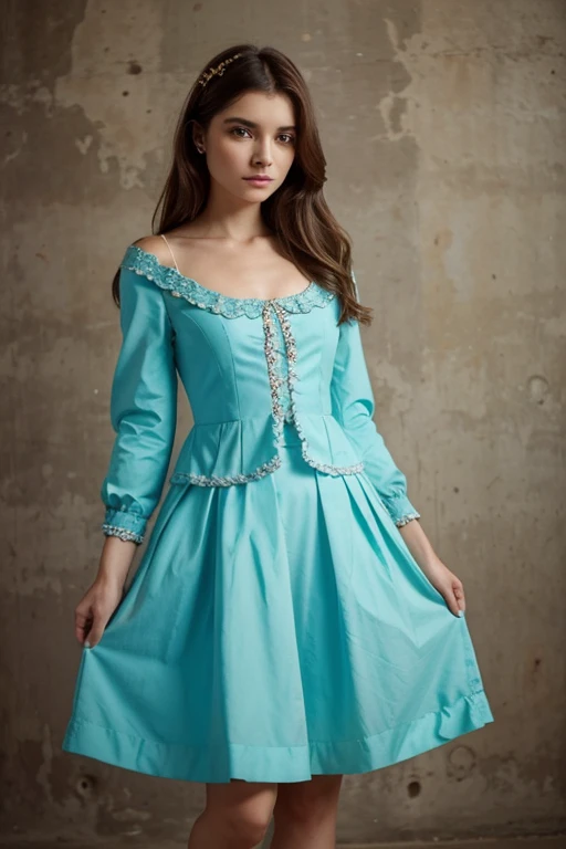 Collection of pretty clothes, colorful and original, elegant and baroque