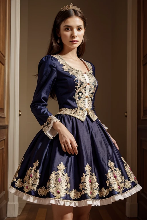 Collection of pretty clothes, colorful and original, elegant and baroque