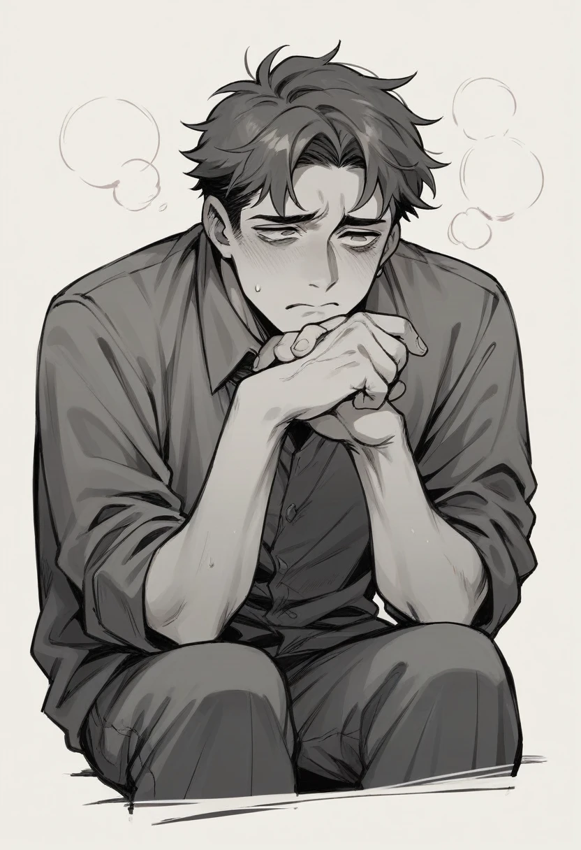 Man crying to older woman