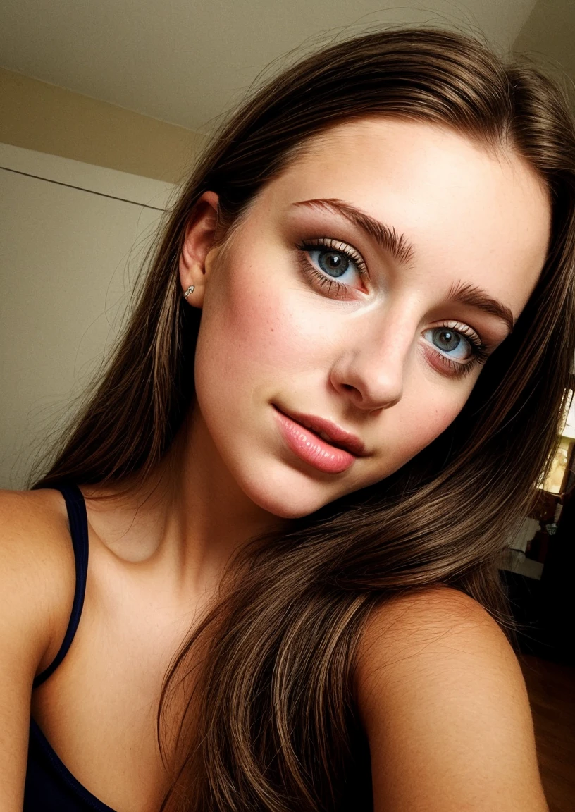 Kate Kuray, detailed eye, girl, beautiful and cute, gigantic big breasts, toned stomach, topless, nude, yellow jacket, white sweatshirt, baby face, chibi style, red and blue two-color hair, ponytail braided hair, perfect detail eyes, delicate face, perfect CG, HD picture quality, bigger breasts