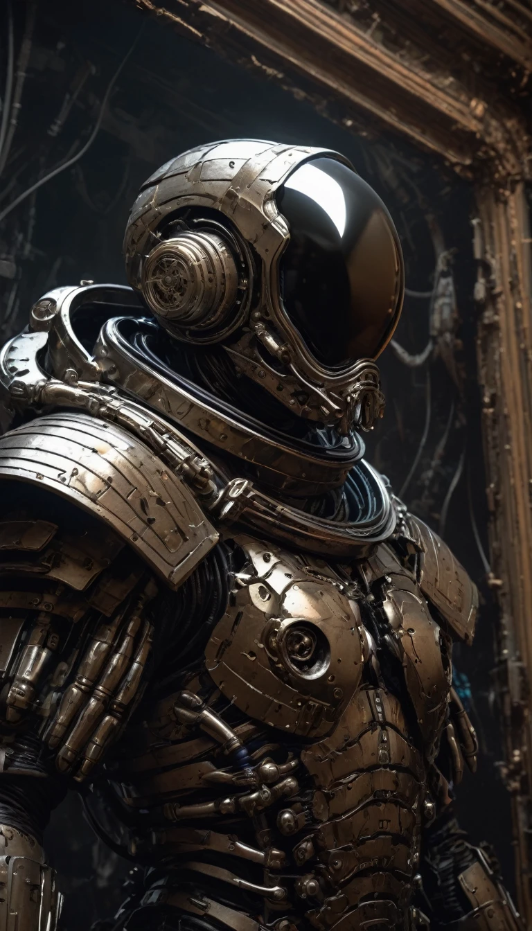 Astronaut, in space, drawn by Todd McFarlane and Greg Capullo, Spawn comics, unreal engine, octane render, by Jacob Lawrence and Francis picabia, perfect composition, beautiful detailed intricate insanely detailed octane render trending on artstation, 8 k artistic photography, photorealistic concept art, soft natural volumetric cinematic perfect light, chiaroscuro, award - winning photograph, masterpiece, oil on canvas, raphael, caravaggio, greg rutkowski, beeple, beksinski, giger