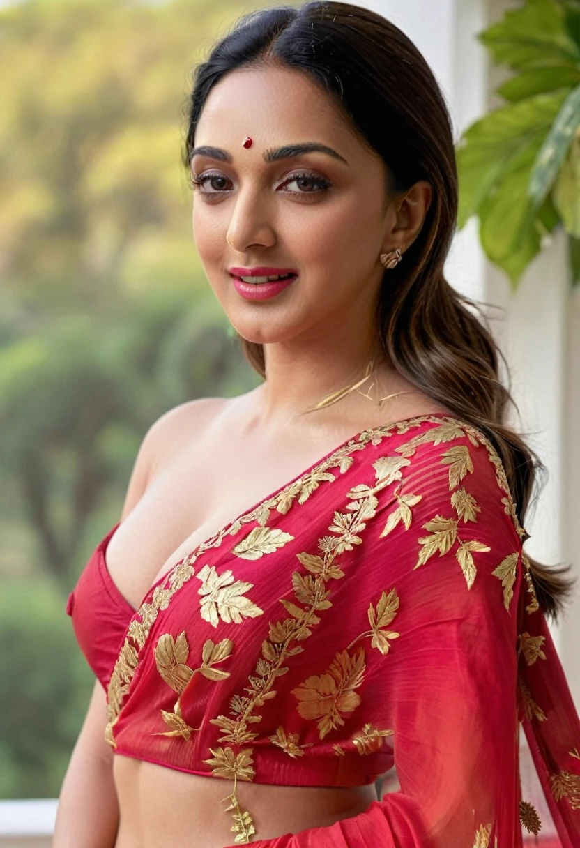 kiara advani visible nipples ((Best Quality, 4K, 8K, High Definition, Masterpiece: 1.2), wearing saree, no blouse, nipple visible, (Ultra Detailed, Photorealistic, Portrait: 1.37), Detailed eyes and lips, beautiful face, exquisite makeup, bright colors, soft lighting, girls in the garden, lush leaves, flowers in full bloom, stunning Dutch scenery, laid-back atmosphere, seductive gaze, seductive pose, about to spill Breasts, visible nipples, admiring tourists, satisfied smiles, happy laughter, harmonious composition, looking for fun, seductive charm, seductive atmosphere, scenic beauty, photo realistic Rendering, artistic excellence, highlighting the feminine charm, vivid color palette, luxurious setting, vibrant energy, expressive personality, charming expression, highly detailed moist skin texture, She exudes a terrifying sexual charm that no one can resist (NSFW:1.2)