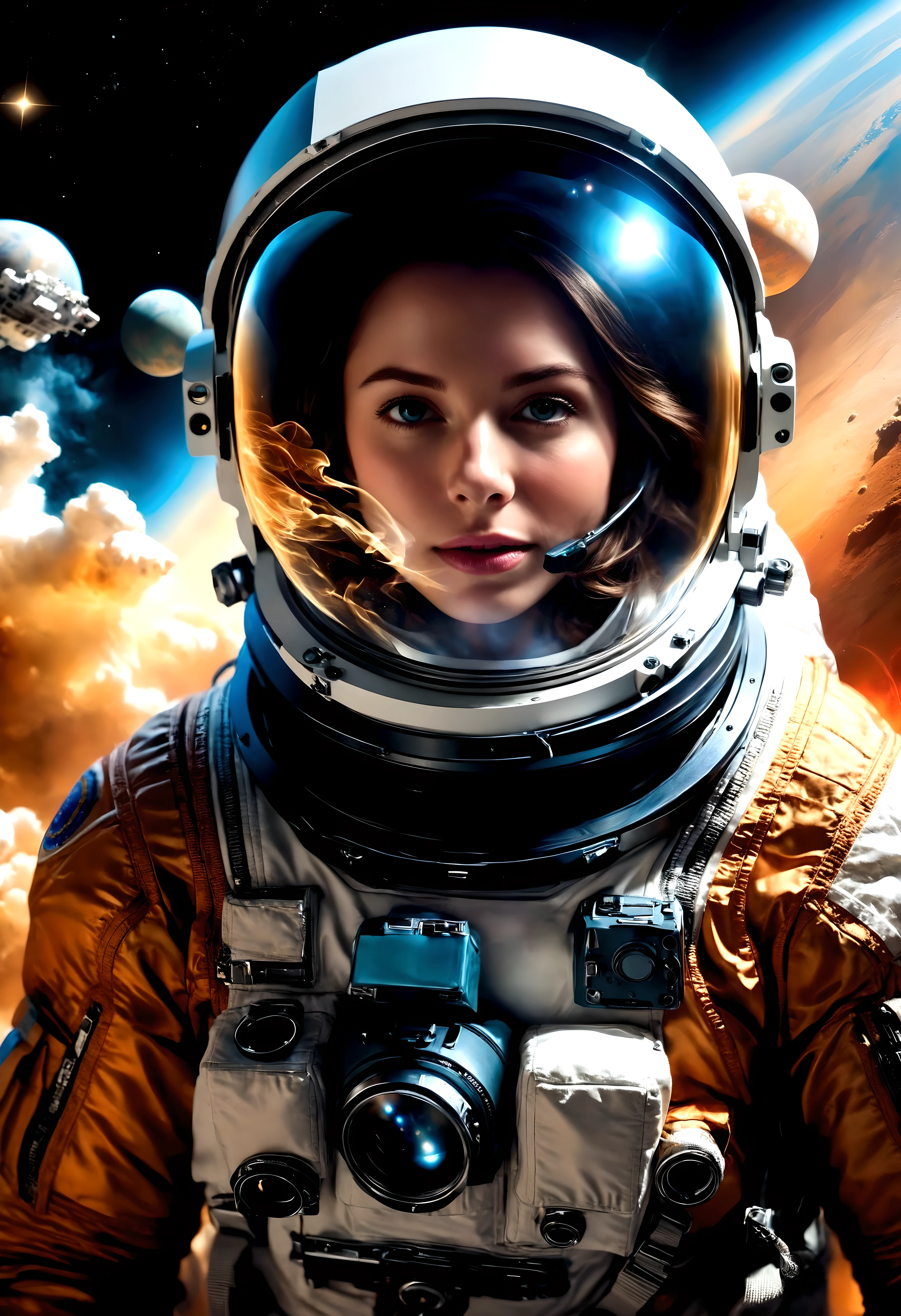 ((Masterpiece in maximum 16K resolution):1.6),((soft_color_photograpy:)1.5), ((Ultra-Detailed):1.4),((Movie-like still images and dynamic angles):1.3), ((motion blur):1.1) | (Cinematic view photo of a speeding astronaut rover), ((Female astronaut):1.3), (alien planet), (cinematic lens), ((tyndall effect):1.1), (star light), (smoke), (astronaut rover), ((backview):1.2), (Night at alien planet), (sense of speed), (shimmer), (visual experience), (Realism), (Realistic), award-winning graphics, dark shot, film grain, extremely detailed, Digital Art, rtx, Unreal Engine, scene concept anti glare effect, All captured with sharp focus. | Rendered in ultra-high definition with UHD and retina quality, this masterpiece ensures anatomical correctness and textured skin with super detail. With a focus on high quality and accuracy, this award-winning portrayal captures every nuance in stunning 16k resolution, immersing viewers in its lifelike depiction. Avoid extreme angles or exaggerated expressions to maintain realism. | ((perfect_composition, perfect_design, perfect_layout, perfect_detail, ultra_detailed)), ((enhance_all, fix_everything)), More Detail, Enhance.
