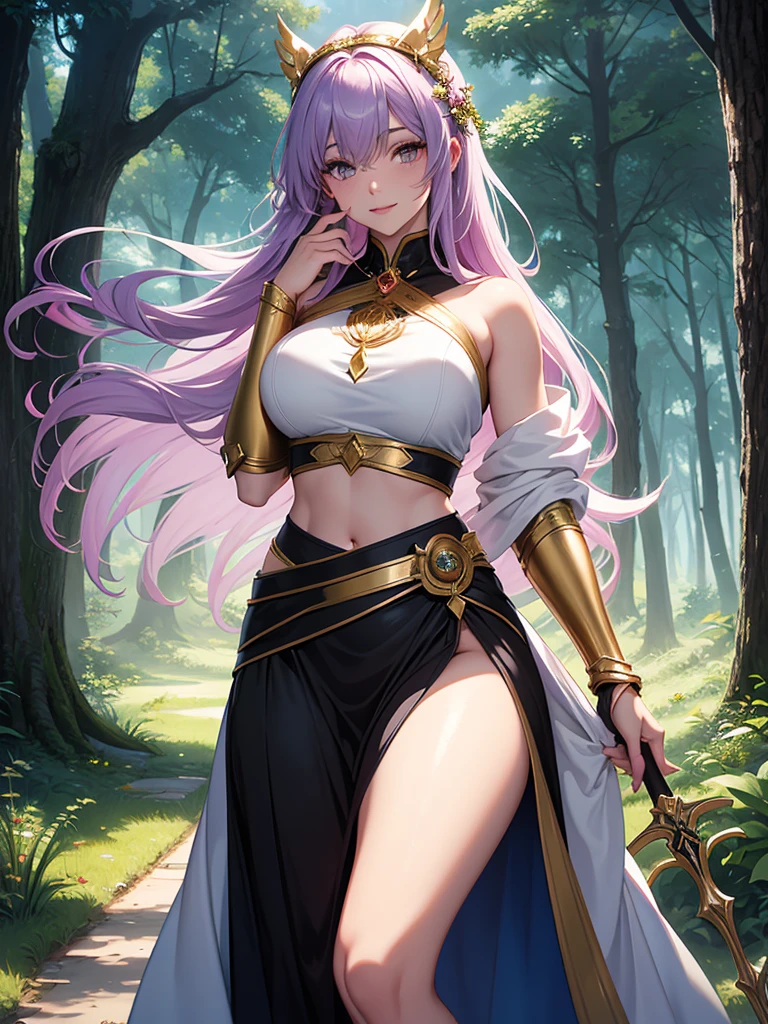 score_9, score_8_above, score_7_above, score_6_above, score_5_above, score_4_above, Raiden Shogun\(genshin impact\), standing in the grass field looking at the spectator, Completely naked