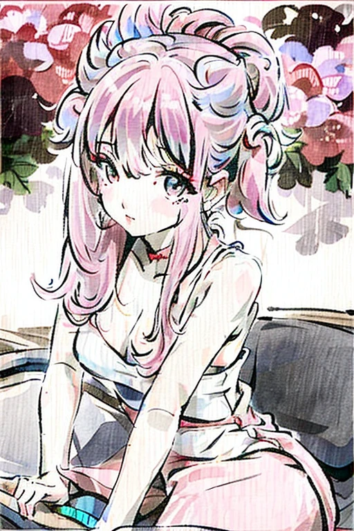 Pink Hair Girl,Begonia