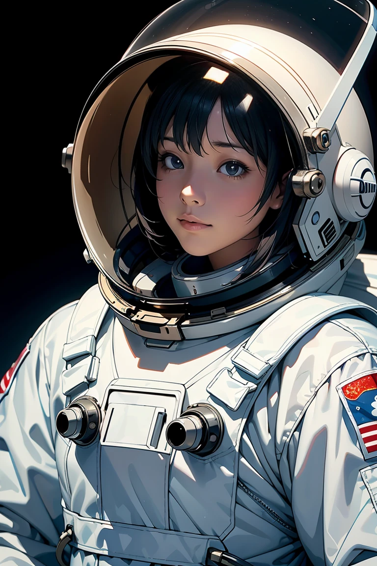 (masterpiece,top quality,high quality)), ((8K wallpaper unified with high definition CG)), Astronaut standing on the moon, portrait of an astronaut, astronaut portrait, futuristic astronaut, astronaut lost in liminal space, astronaut, detailed astronaut, helmet showing girl playing in park, portrait of astronaut, astronaut, children reflected in helmet, modern helmet and space suit, Glass space helmet, astronaut, astronaut, 