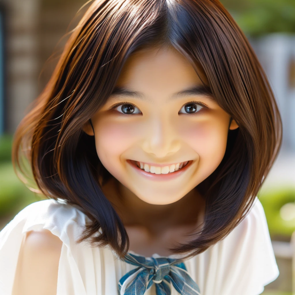 18Year、smile、beautiful、Shining Eyes、stare、,Big eyes、