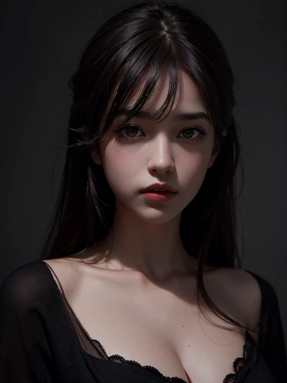 Best quality, masterpiece, ultra high res, (photorealistic:1.4), raw photo, 1girl, in the dark, deep shadow, low key, cold light