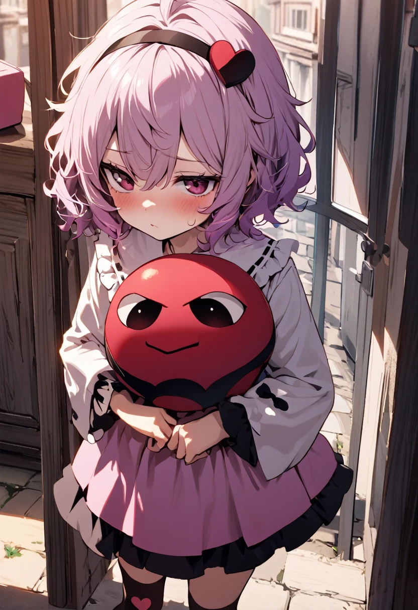 1 person、1 personの女の子、Satori Komeiji、Sulky face、Unfriendly、A mysterious place、