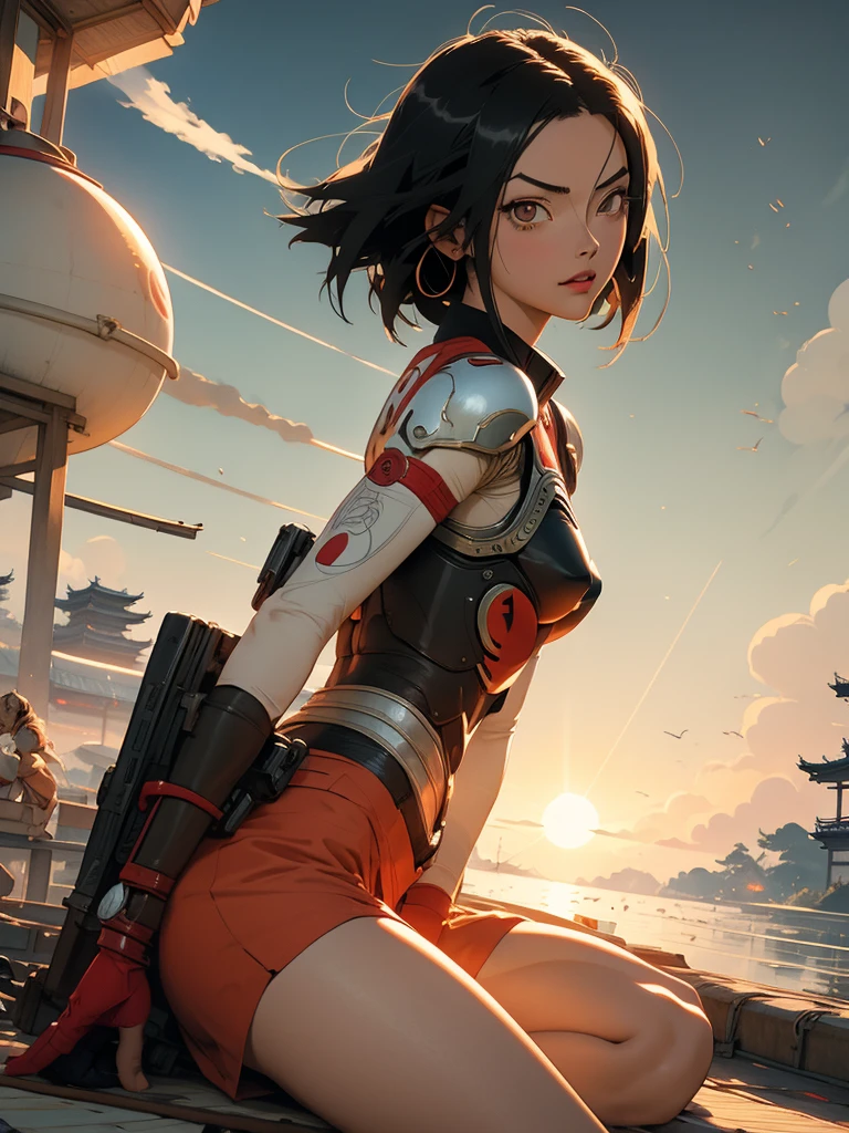 Make Kill La Kill's Ryuko Matoi realistic like a real person