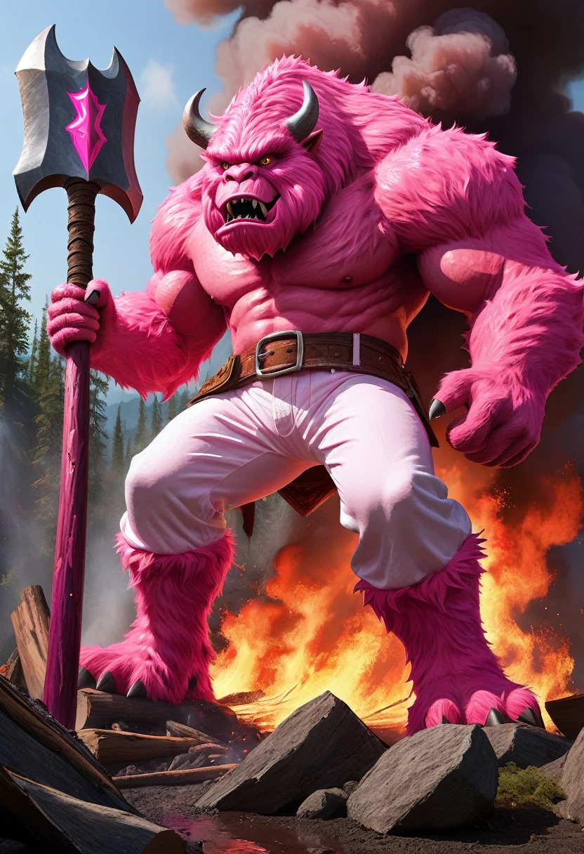 crocodine crocodile Old man Red beard red chest hair Lie Spread your legs One knee Faint vertical lines in the crotch area Very thin vertical slits the base of the tree Shoulder only armor Plump and plump