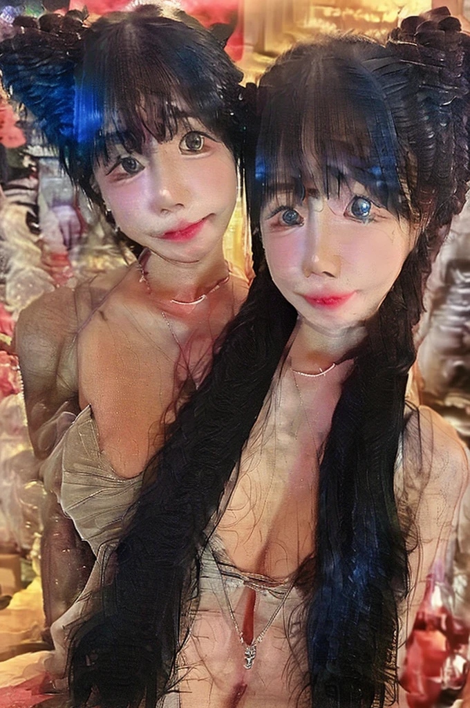 ((Browsing Caution)),((Naked festival)), (masterpiece: 1.2, Highest quality), Tan Skin、((Holding and sucking a big dick))、((Flat Chest))、Side close-up、Close-up of an 18 year old woman、Top view、There's a lot of white slime on my face、look at the camera with a sad face、Drooling、Watery eye