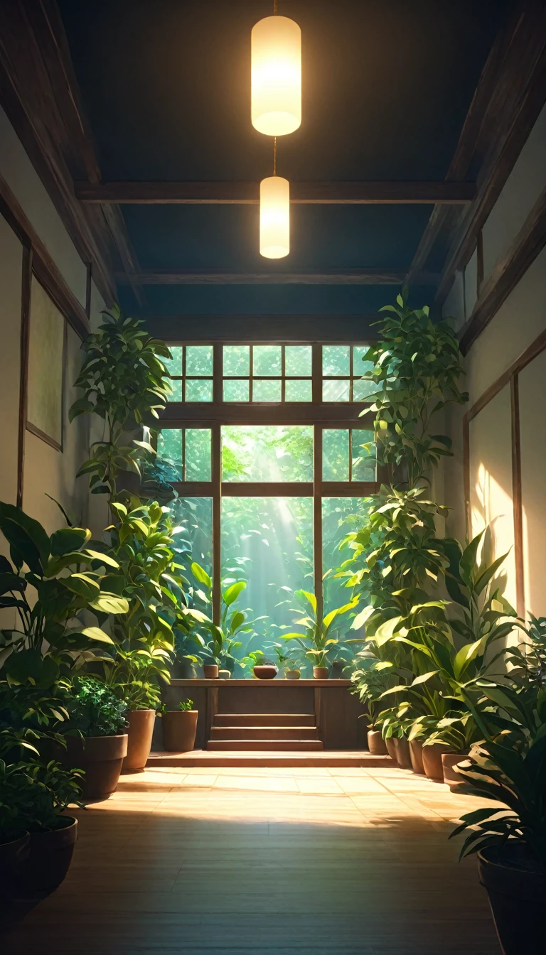 猫に囲まれてmeditationする西洋人. The setting is the interior of a beautiful room filled with potted plants.. Cinema Lighting. meditationしている人. meditation. Ultra HD 