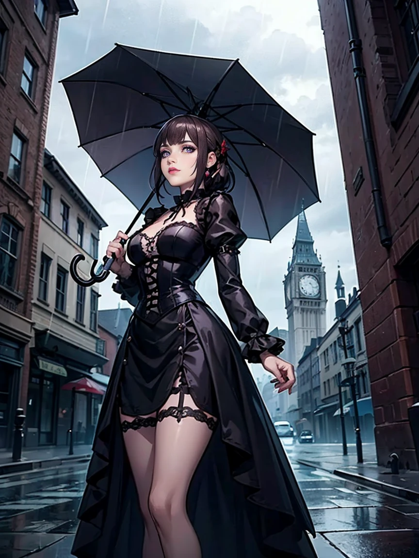absurdres, RAW photo, extremely delicate and beautiful, masterpiece, Highest Quality, ultra high resolution, 32k, hyperrealistic, realistic, photorealistic, photo-realistic, Real, ultra-detailed, Very detailed CG 8k wallpaper, detailed background, landscape, Beautiful Lighting, Perfect Lightning, Realistic Shadows, perfect anatomy, anatomically correct, ideal ratio body proportions, perfect figure, Perfect Style, Perfect balance, super Detailed skin, 20 years old, very Slim body, narrow waist, very small head, very small face, delicate facial features, handsome detailed woman, very detailed eyes and face, realistic face proportions, Realistic beautiful face, Realistic beautiful eyes, tearful mole, earring, full body shot, whole body shot, very huge round tits, medium hair, asymmetrical hair, wavy hair, leg, thigh, knee, ruined city, grim reaper, black scythe, robe,