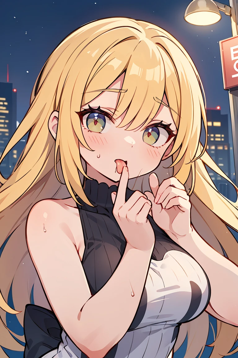 original character, Volumetric lighting, Best Shadow, Shallow depth of field, 驚くほど美しいGirlの肖像画, , delicate, Beautiful and attractive face with captivating yellow eyes, Dirty paint face, Sharp eyebrows,, Nice medium sized breasts, Layered long twin tail blonde, Blush Eyeshadow, Thick eyelashes, slim、 ((masterpiece:1.4, Highest quality)), ((masterpiece, Highest quality)),Girl、睨みつけるGirl、(Composition looking up from below)、Nipplesをみせている、抵抗するGirl、clavicle, 全naked、Nipples、Lock the first round、necklace,Highest quality、かわいいGirl、naked、Eyes closed、Blushing、(((NSFW)))、Mouth wide open、Sticking out tongue、The penis is visible、Fallatio、Face close-up