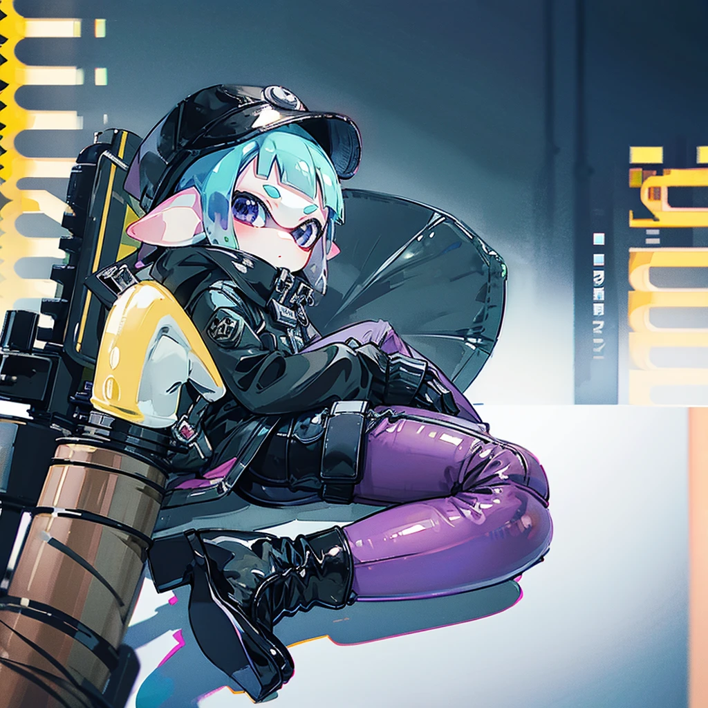 Splatoon、Splatoon3、lingerie、pink、naked、sexual behavior、Pussy、Splatoonの少女、Black around the eyes、Dildo、Peeing、Suprashooter、Chin、Insert、Squirting、penis、Embarrassed、PussyにDildoが刺さる、PussyからSquirting、 PussyにInsert、