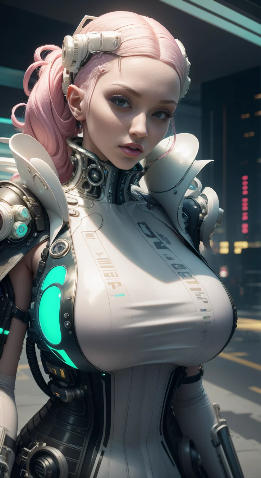 8k hyperrealistic beautiful Nicolette Shea with a futuristic pink latex outfit, cyberpunk beautiful girl, dreamy cyberpunk girl, bright cyberpunk glow, cyberpunk 30 y. o model girl, cyberpunk girl, beautiful cyberpunk girl face, cyberpunk vibe, the cyberpunk girl portrait, cyberpunk futuristic neo, cyberpunk art style, beautiful cyberpunk woman model, in cyberpunk style, female cyberpunk anime girl, cyberpunk style