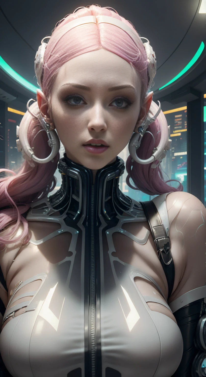 8k hyperrealistic beautiful Nicolette Shea with a futuristic pink latex outfit, cyberpunk beautiful girl, dreamy cyberpunk girl, bright cyberpunk glow, cyberpunk 30 y. o model girl, cyberpunk girl, beautiful cyberpunk girl face, cyberpunk vibe, the cyberpunk girl portrait, cyberpunk futuristic neo, cyberpunk art style, beautiful cyberpunk woman model, in cyberpunk style, female cyberpunk anime girl, cyberpunk style